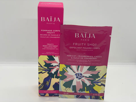 Baïja Pommade corps + Exfoliant poudre corps fruity